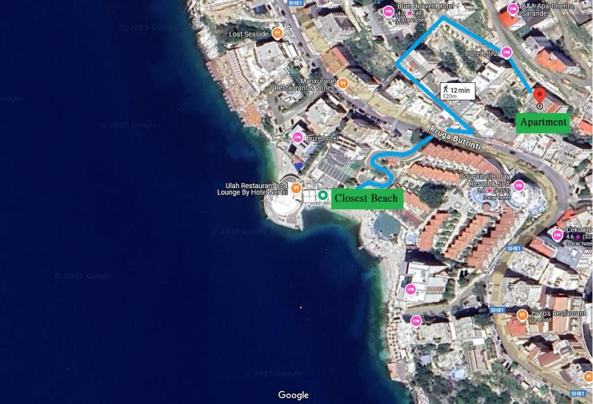 Blue Lagoon Sea View Appartement Saranda